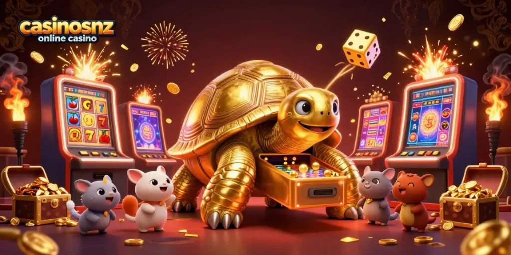 Experience exciting games at casinosnz online casino with vibrant 3D gambling scene and rich visuals.