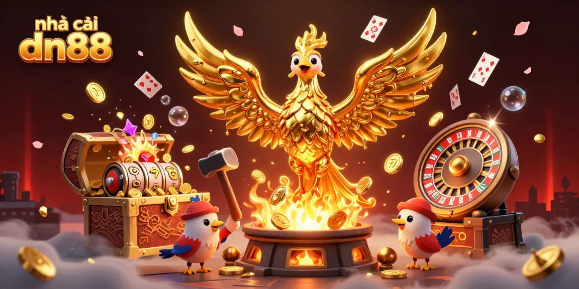 Experience excitement with nhà cái dn88's vibrant online gaming world filled with gold coins and thrilling games.