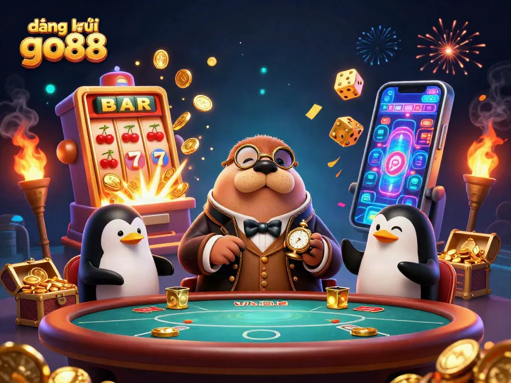 Win big with đăng ký go88 in this vibrant casino scene featuring whimsical sea creatures and shimmering jackpots!