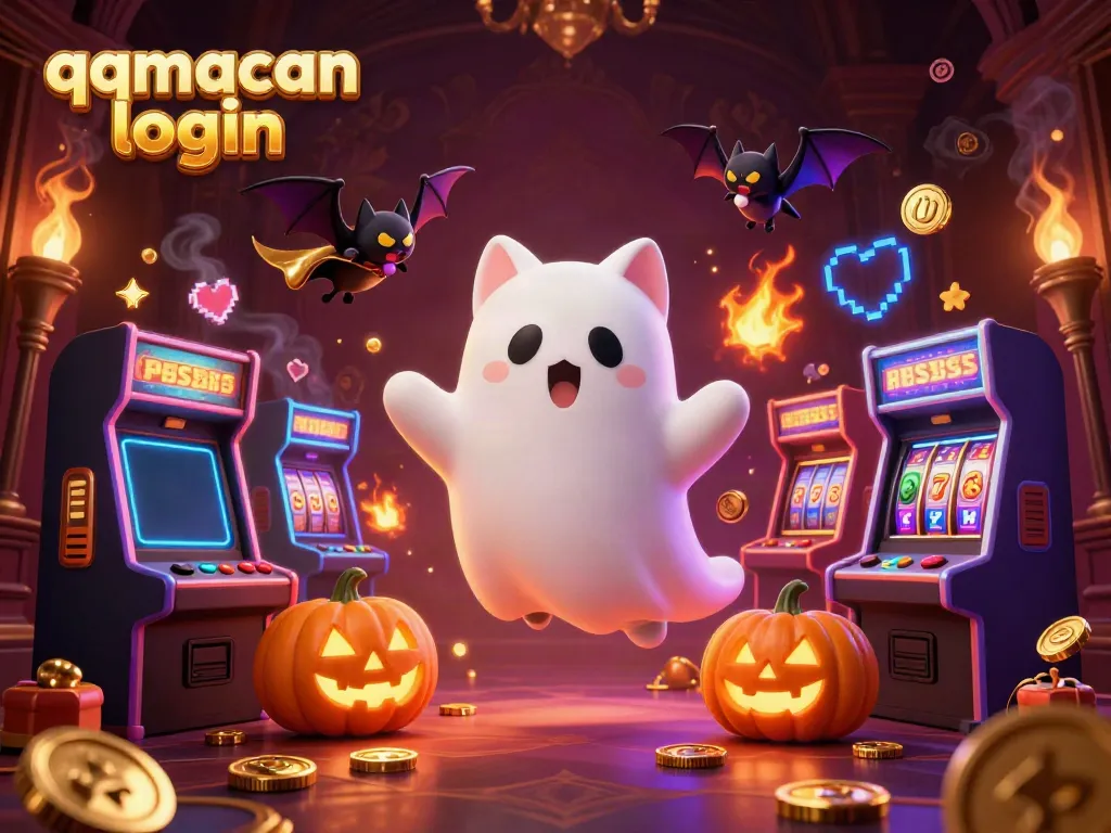 Engage with the thrilling qqmacan login experience in this hauntingly fun casino scene.